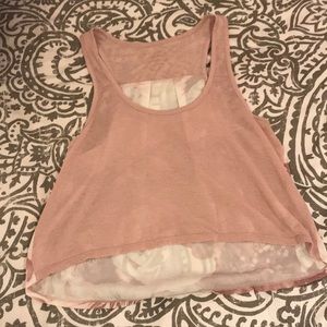 Light Pink Floral Back Tank